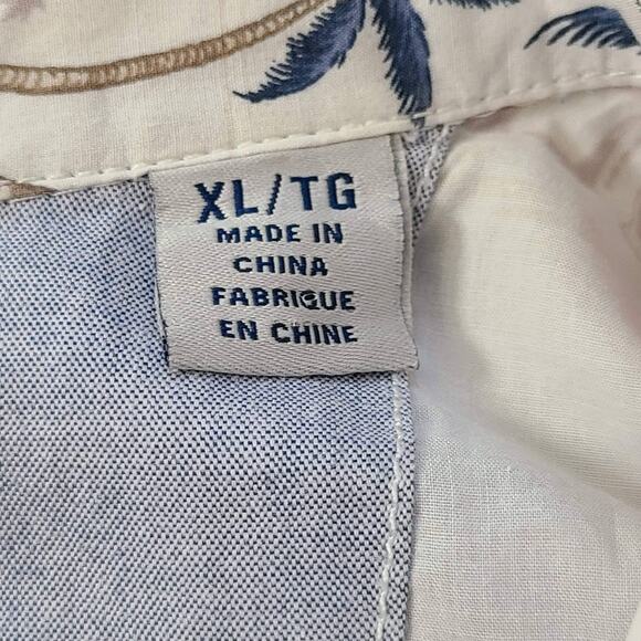 TOMMY BAHAMA MLB Load the Palms Camp Button Front‎ Shirt ANGELS T318205 Men's XL - Picture 8 of 12